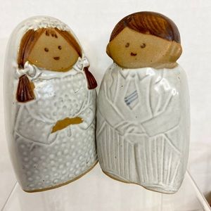 Vintage Fitz and Floyd Salt and Pepper Shakers Bride and Groom